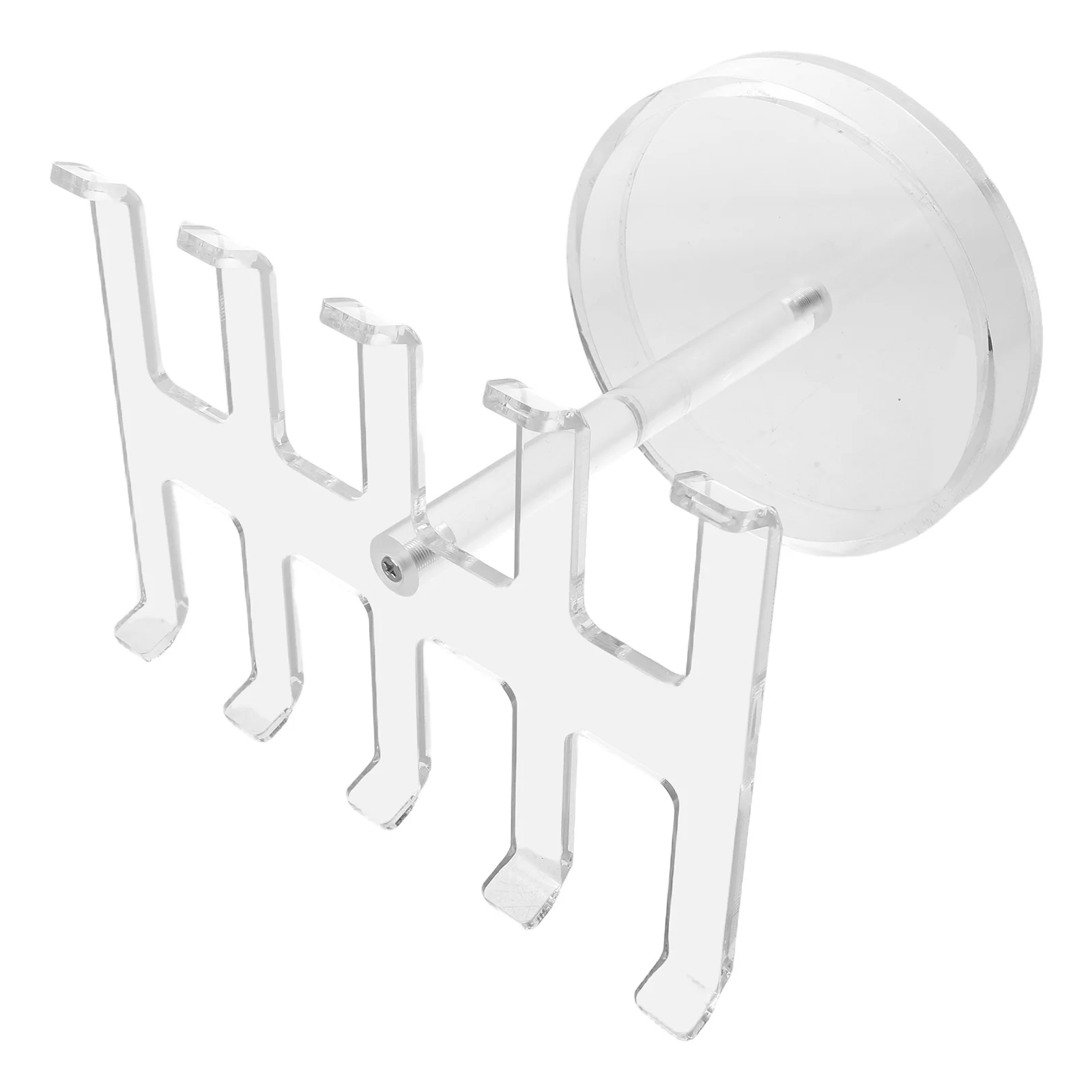 

2 Tier Acrylic Bracelet Display Stand Transparent Jewelry Organizer Rack Women Countertop Showcase Clear Tower Stand For Bangles