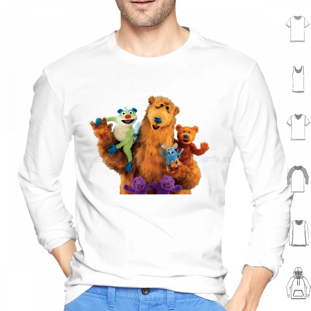 Bear And Friends Hoodies Long Sleeve Bear In The Big Blue House Bear Nella Grande Blu Bear En La Gran Azul 90 Cartoon