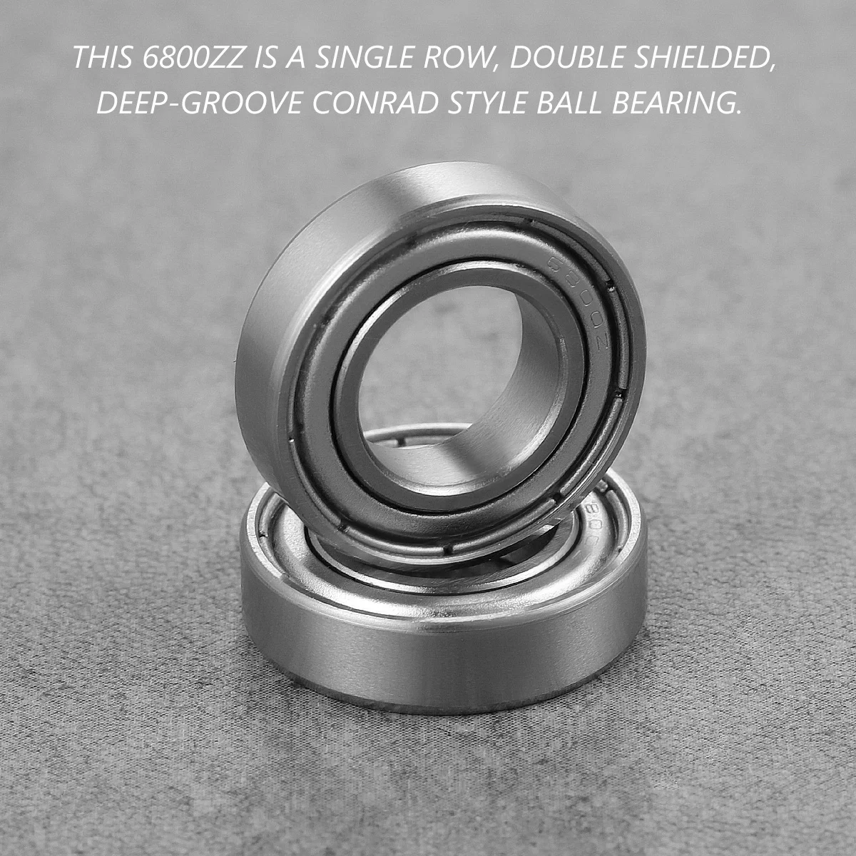 

10pcs 6800Zz Deep Groove Ball Bearing Metal Shielded For Electric Motor Wheel Bearing Replacement Agricultural Conveying 3D