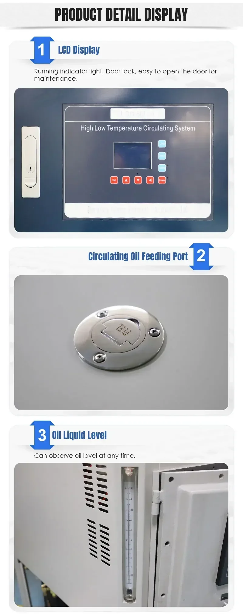 -80 -120 إنتاج المختبر آلة توزيع سخان مبرد الحمام المبردة الكبيرة