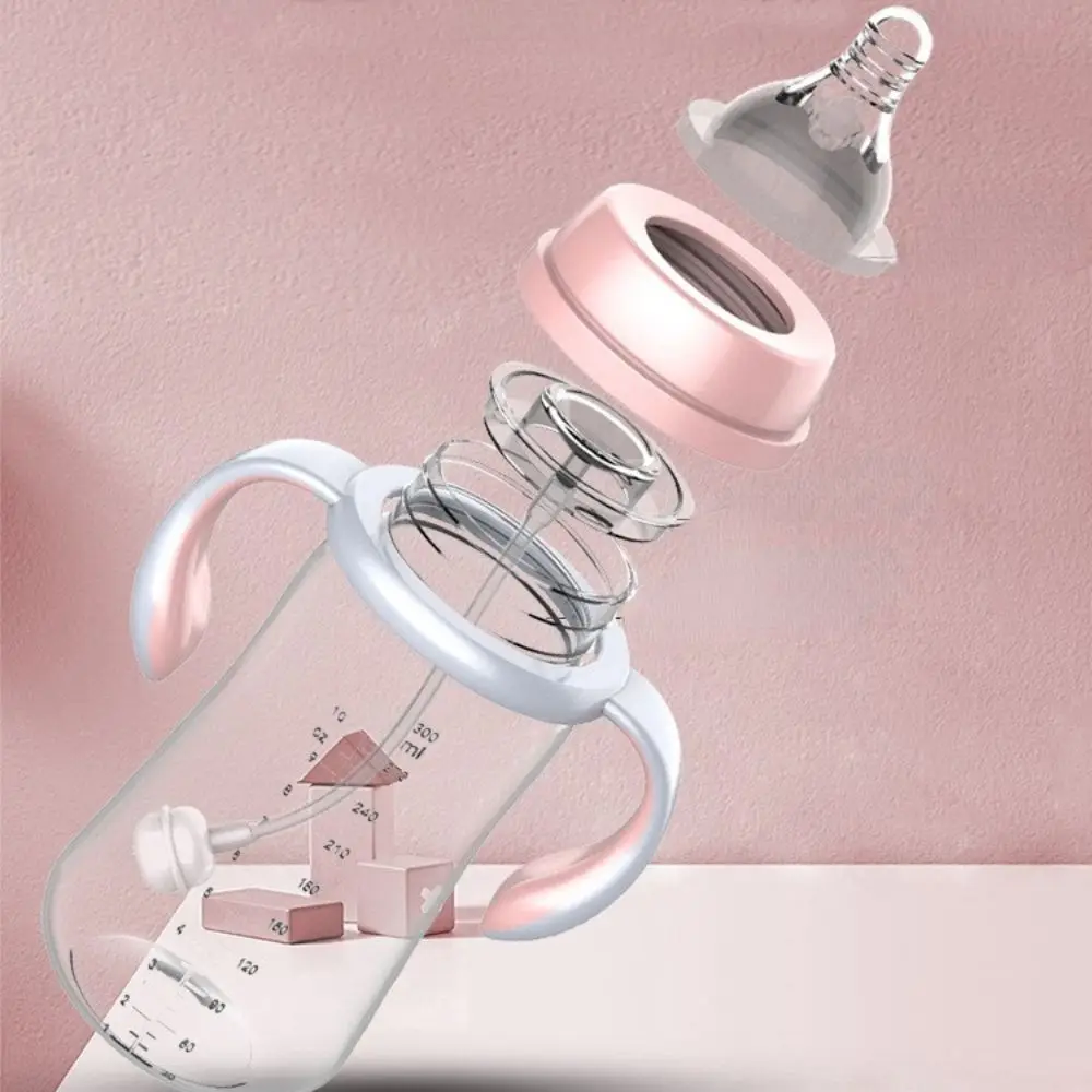 Newborns Anti-drop Breast Milk Feeling High capacity Milk Feeding Bottle Water Bottle Wide Mouth Feeding Bottle Baby Bottle