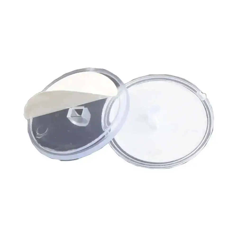 

Clear Plastic Hanging Button Eye Ceiling Wall Hook, Adhesive Mount Round 30mm,sofa Furniture Store Display Hooks