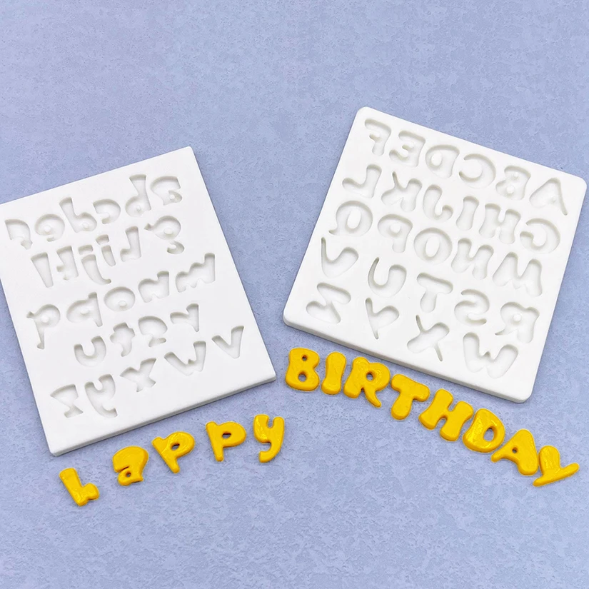 Lowercase Letters Silicone Mold Sugarcraft Fondant Cake Decorating Tools Cupcake Baking Mold