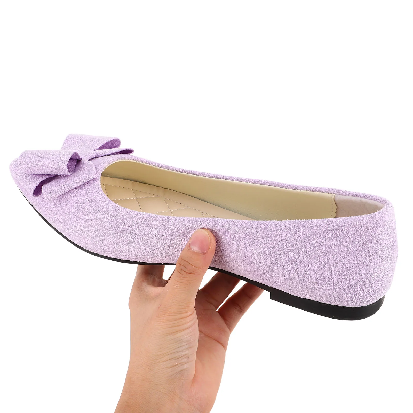 

Wedding Work Flat Shoes Women Flats Elegant Bridal for Fashion Bride Suede Women's Miss