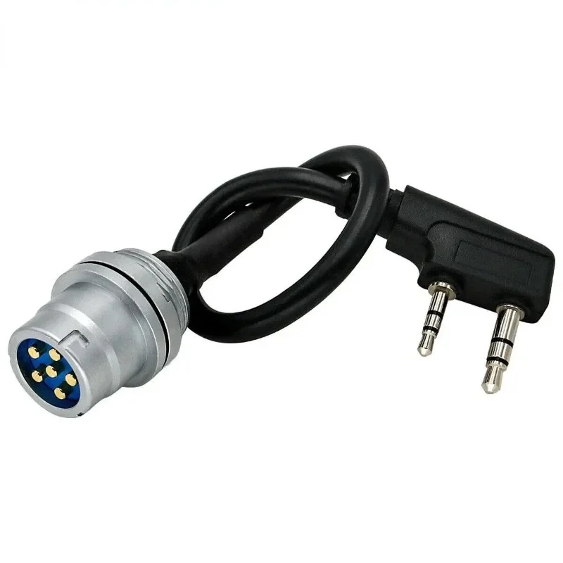 For U-94 6Pin to 2PIN Ken adapter PRC 152/148 Intercom interface communication equipment accessories