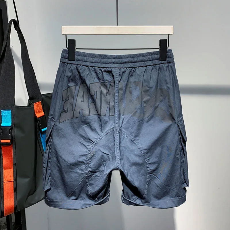 

Летние повседневные мужские шорты: тонкие, с надписями, прямого кроя, с завязками, свободные, средней длины