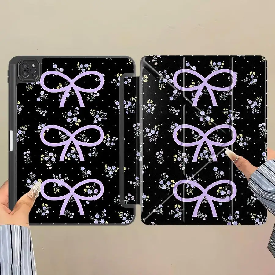 Girly Bow Print Tablet Case For iPad Pro 2025 Air 4 5 M3 M2 1 2 M4 11inch Mini 6 7 Pro 11th 10th 9th 8th 7th 12.9inch Holder