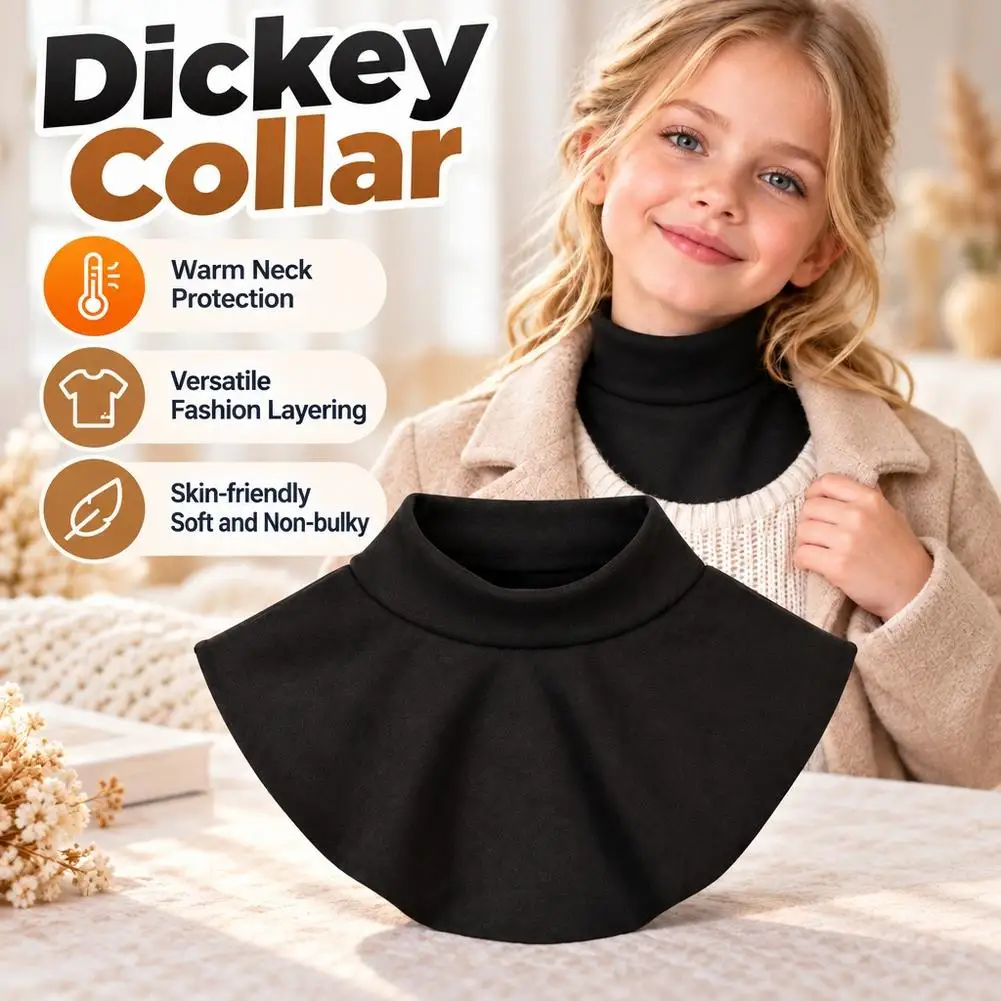 Fashion Scarves Wraps Fake Collar Detachable High Collars Clothes Accessories High Elastic Collar For Kids