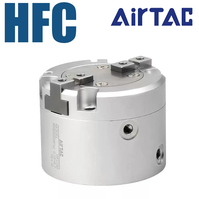 AirTAC HFC 16 20 25 32 40 50 63mm Pneumatic Air Gripper Parallel Open Close Finger Cylinder Double Acting