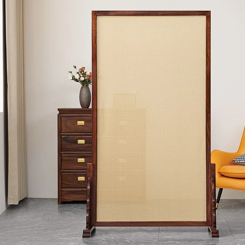 LMM solid wood screen partition living room simple modern entrance entrance porch shading movable