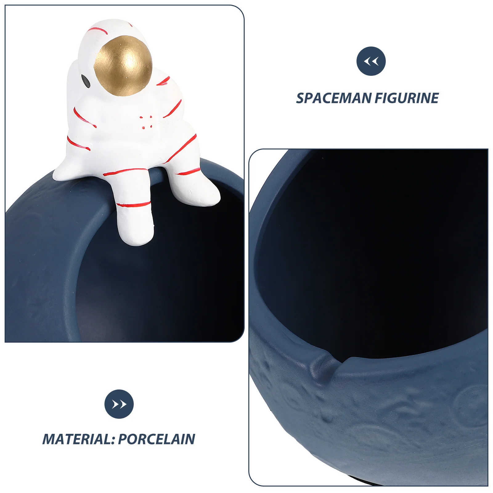 

Astronaut Keys Candy Bowl Desktop Spaceman Decor for Home Office Space Statue Collection Display Household Use