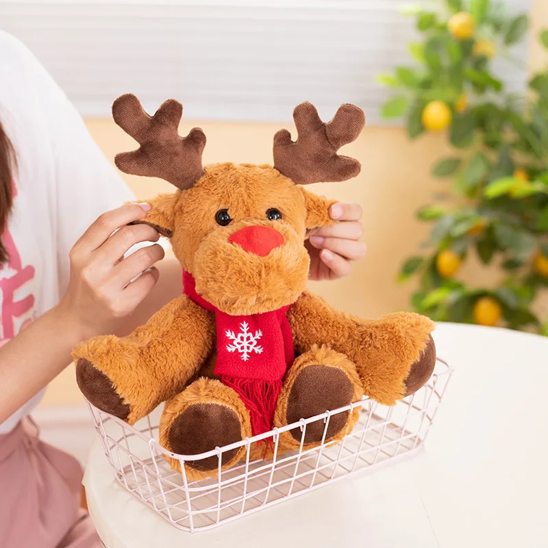 Christmas Gift Elk doll Plush Reindeer Toy Gift Plush Toys Halloween Decora Send Boys and Girls Plush Toys Halloween Decora