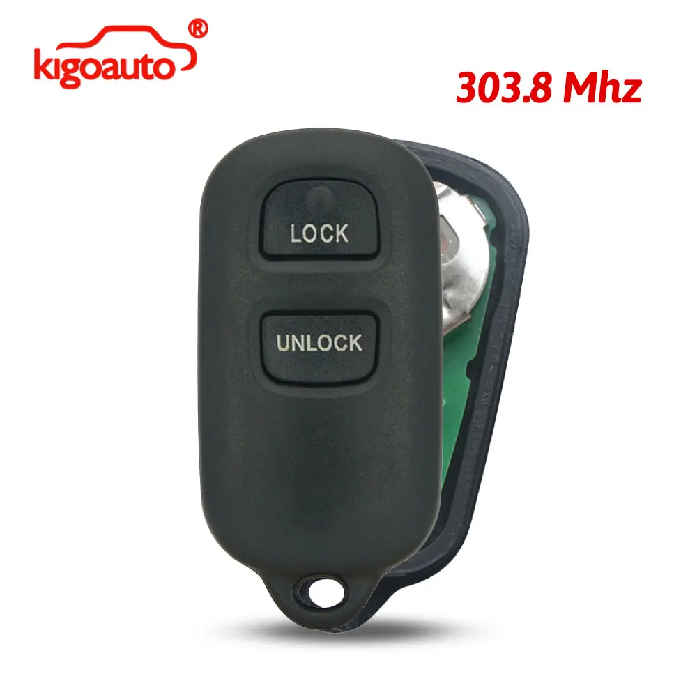 

kigoauto PN: 08191-00922 Remote fob 2+panic 303.8Mhz for 1995-2006 Toyota Scion Camry Highlander FCC BAB237131-056
