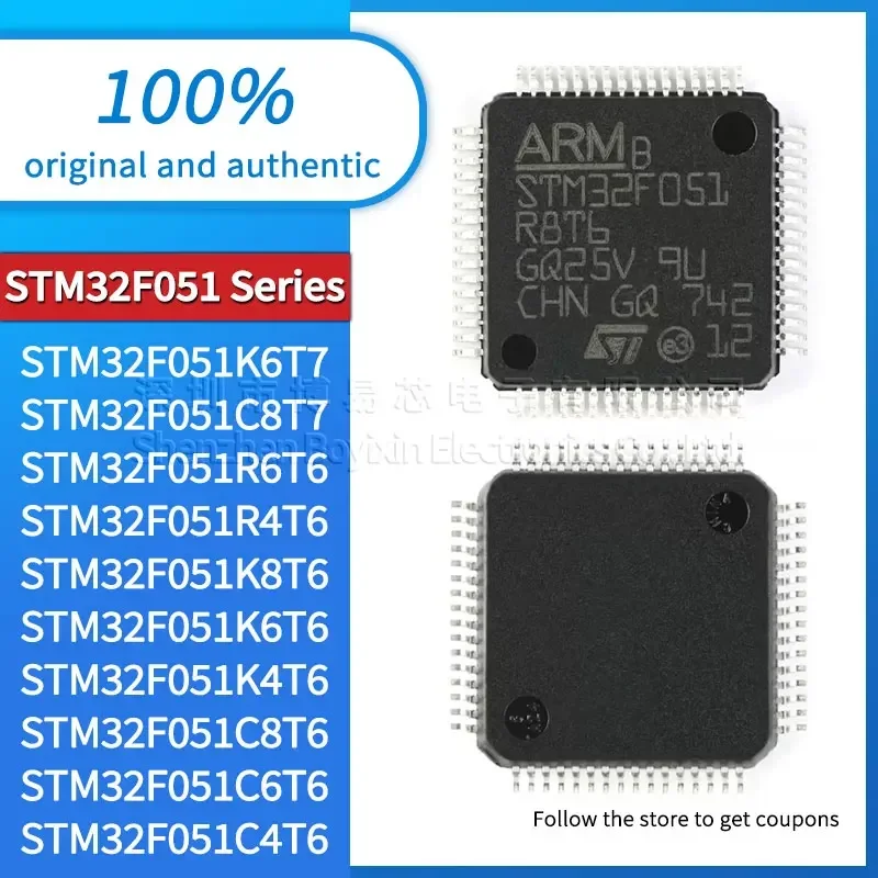 STM32F051K6T7 STM32F051C8T7 STM32F051R6T6 STM32F051R4T6 STM32F051K8T6 STM32F051K6T6 STM32F051K4T6 C8T6 C6T6 C4T6 R8T6 C6T7