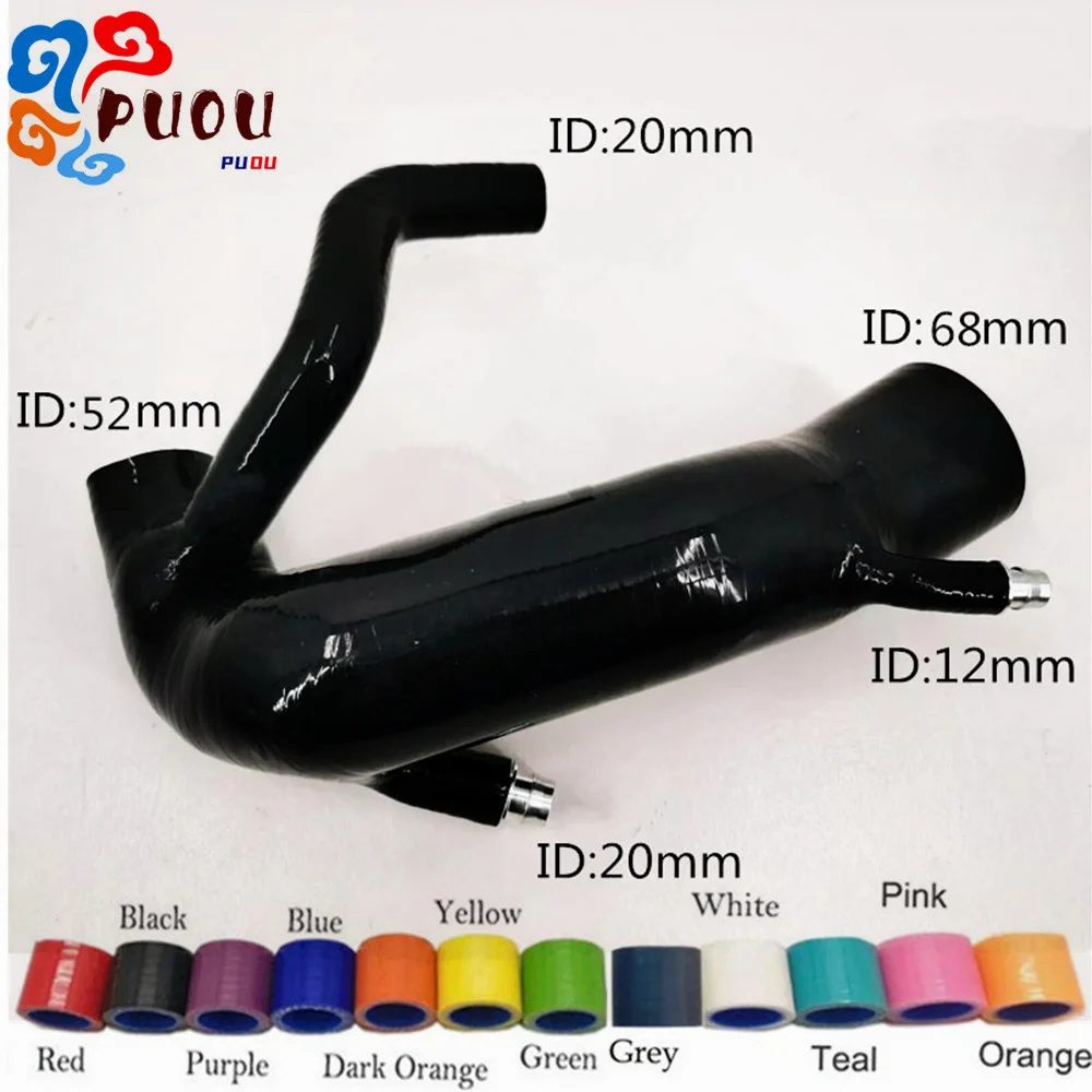 Fit Peugeot 208 GTI GTi 1.6 2016 2017 2018 SIlicone Air Intake Hose 4-PLY Tube