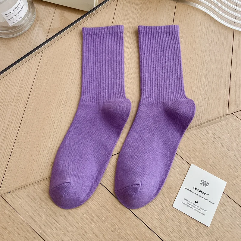 1 Paar Damensocken, rot, weiß, schwarz, Söckchen, atmungsaktiv, sportlich, bequem, einfarbig, Baumwolle, Bodensocken für Mädchen, Strumpfwaren – Detail 22