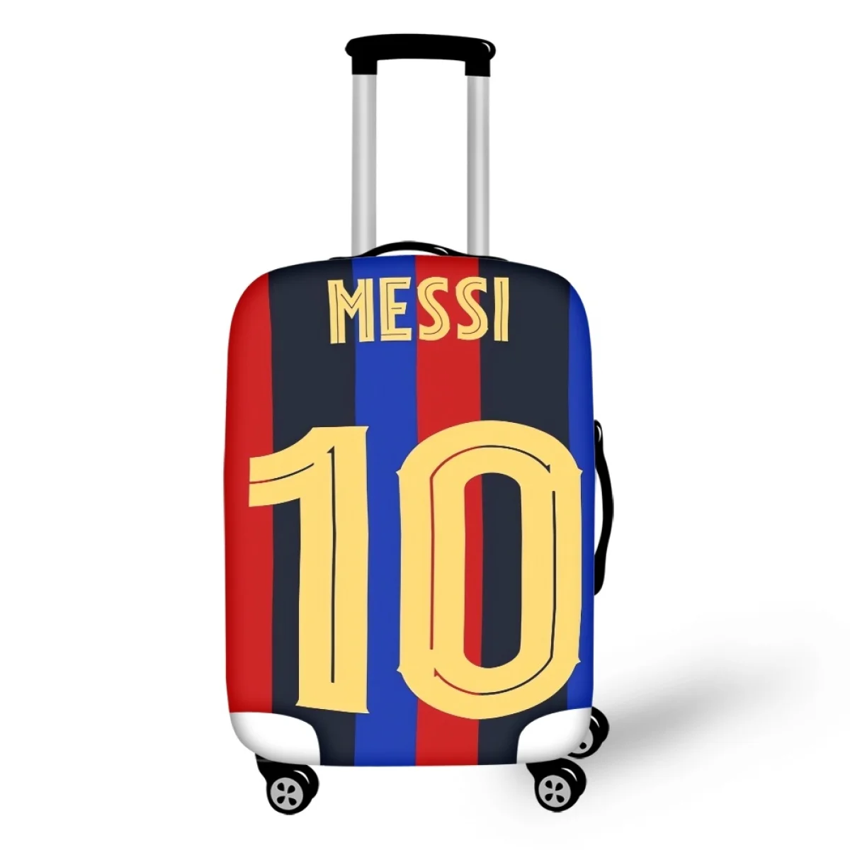 Football Player Messi No. 10 Pattern Cover Protector Creative Design Fabric Luggage Covers Airplane Travel Accessories Novelty