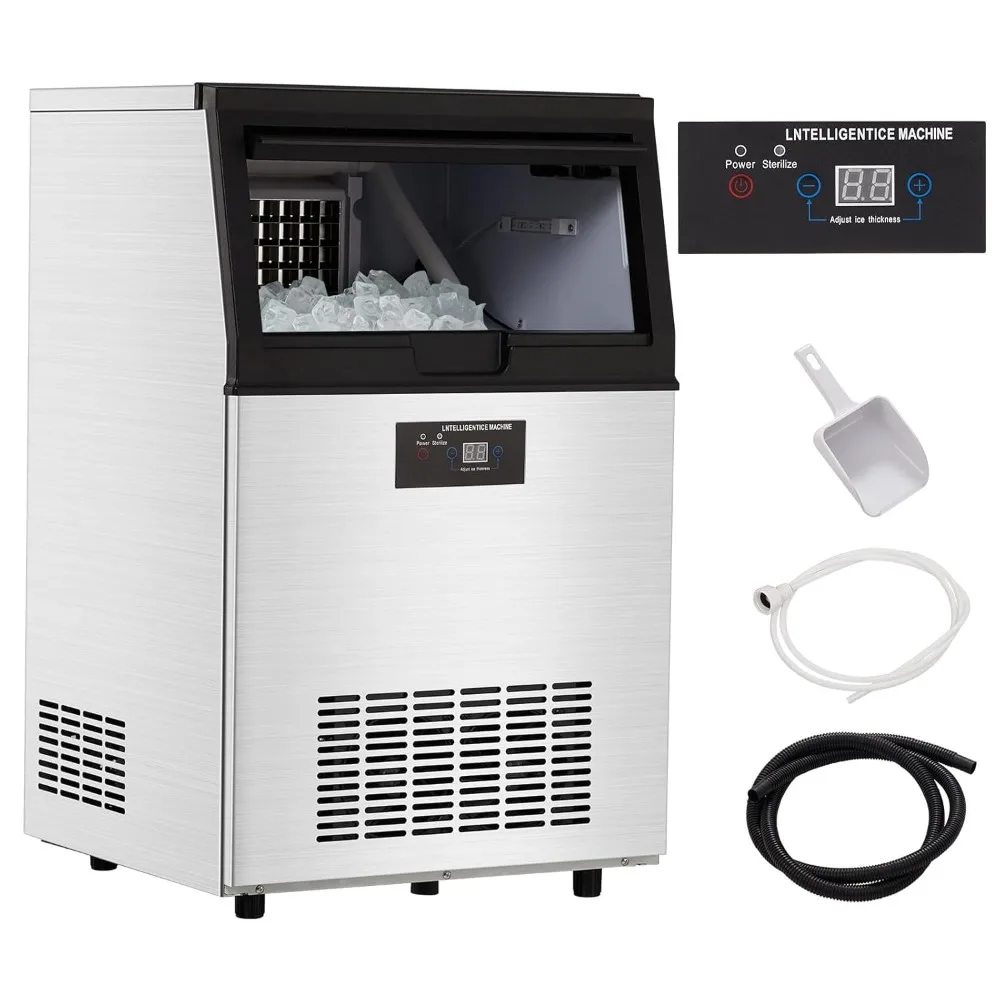 

Countertop Ice Maker – 80LBS/24H, 30LBS Ice Bin, 32 Cubes/Cycle | Commercial-Grade for Business & Home Use