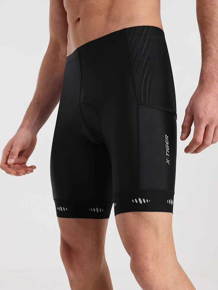 AliExpress X-TIGER Men's Cycling Shorts 5D Padded Bicycles Riding Breathable Quick MTB Road Bike Shorts with Pockets Multi-Angle Reflective