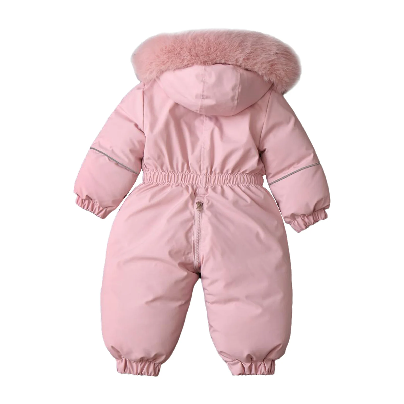 Kids Toddlers Water Resistant Snowsuit Ski Suit Girls Boys Casual Daily Hooded Jumpsuit Long Sleeve Romper Skiwear Sportswear