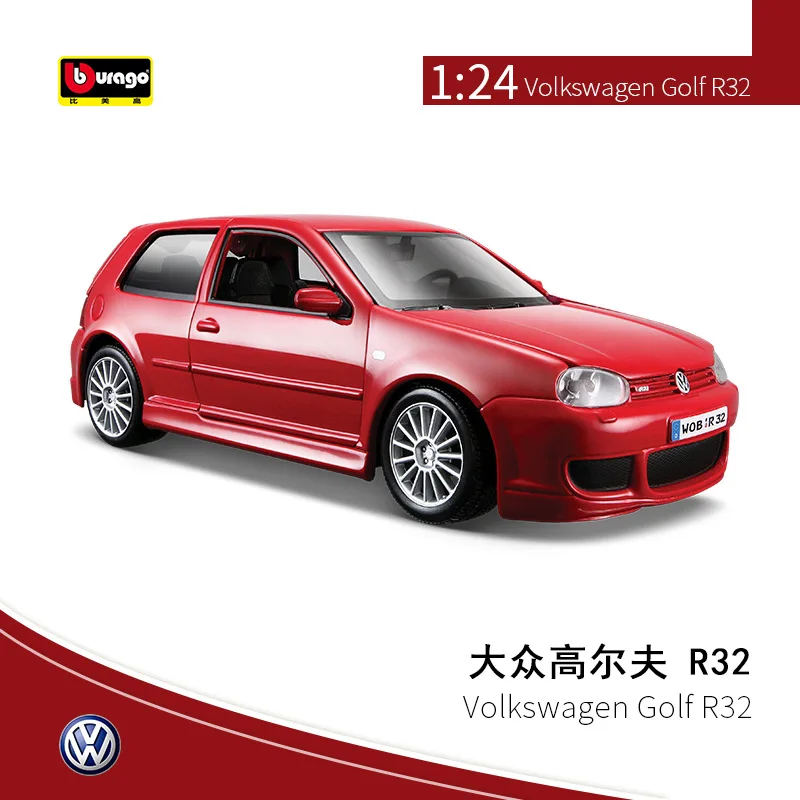 Maisto 1:24 Volkswagen Golf R32 Simulatie Legering Auto Model Metalen Model Ornamenten Jongen Speelgoed Kerstcadeaus Groothandel