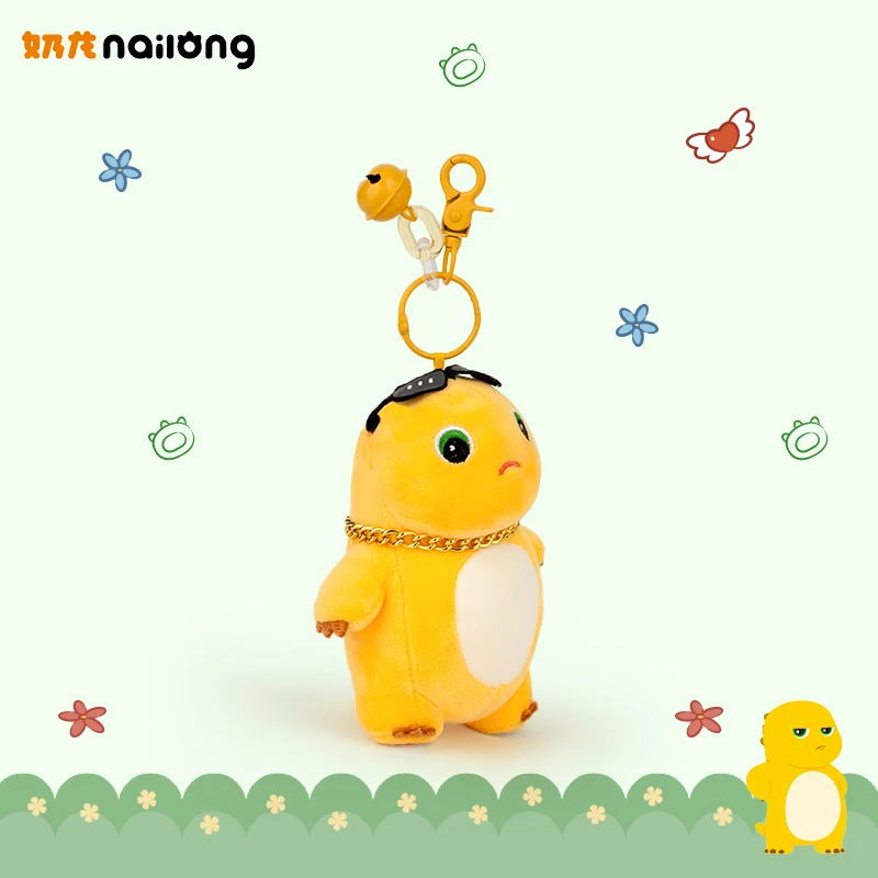 Cartoon Latte Drago Peluche Ciondolo Giocattolo Simpatico Peluche Dinosauro Borsa Accessorio Portachiavi Anime Soffici Decorazioni per la casa Regali per bambini