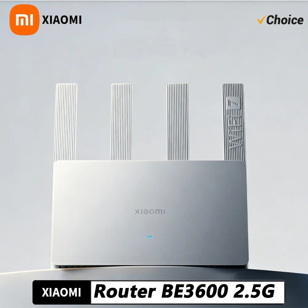 

NEW Xiaomi Router BE3600 2.5G WiFi7 2.4/5GHz Duan Bands 160Mhz 3570Mbps Mesh Networking Gaming Acceleration Ethernet Port CN-
