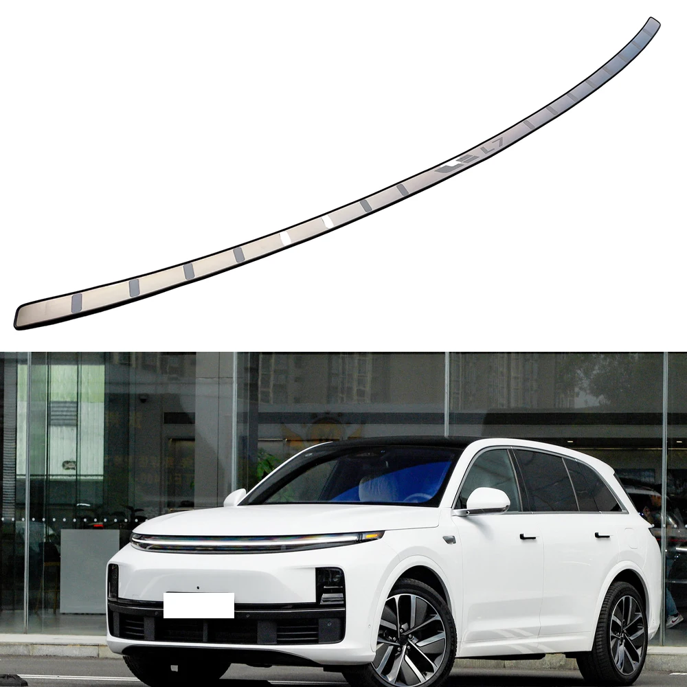 

Car Accessories For Lixiang L7 Trunk Trim Rear Bumper Stainless Steel Protector Door Sill Scuff Plate 2023 2024