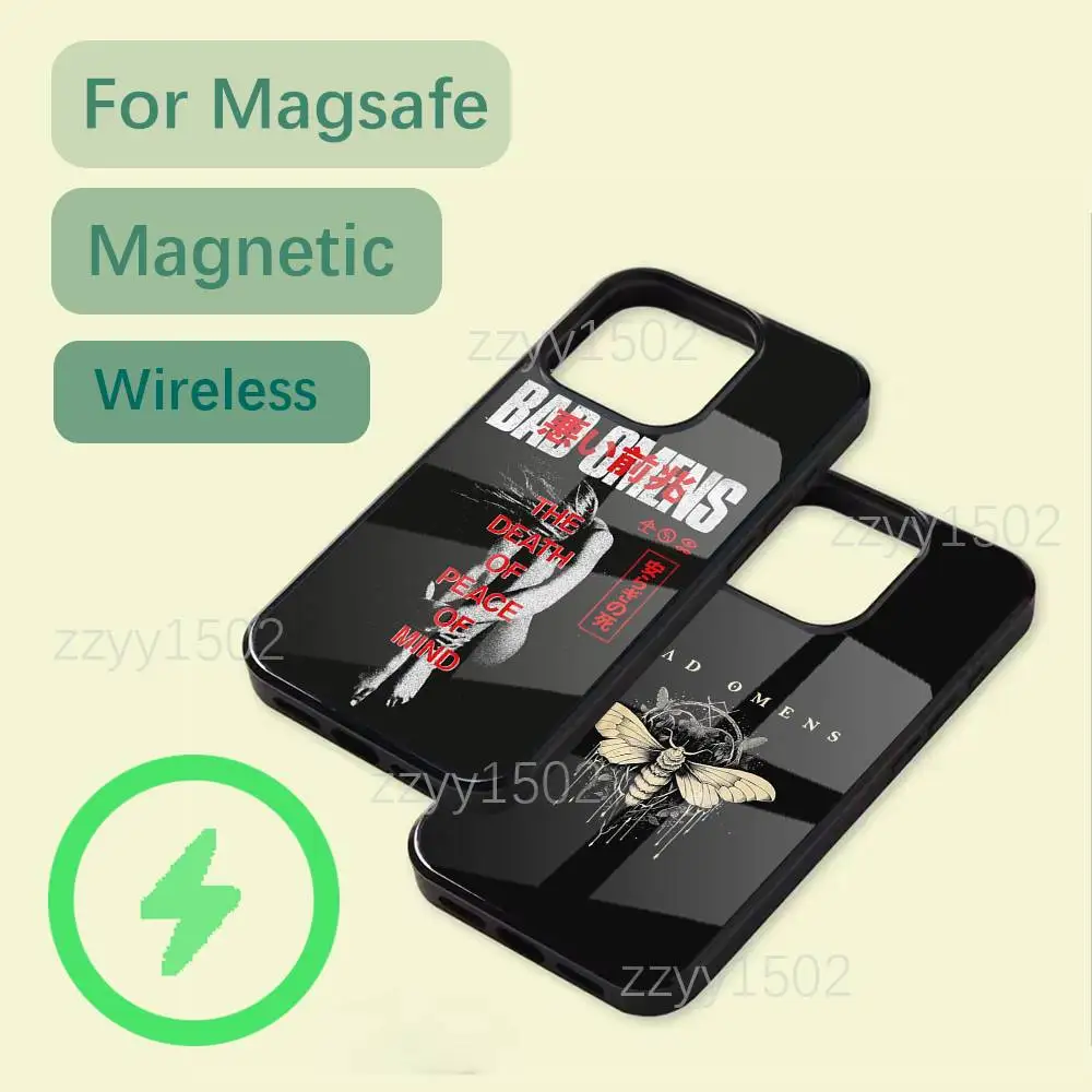 

B-Bad Omens The Drain Phone Case For iPhone 17,16,15,14,13,12,11,Pro,Max,Plus,Mini,SE4,E Magsafe Wireless Charging