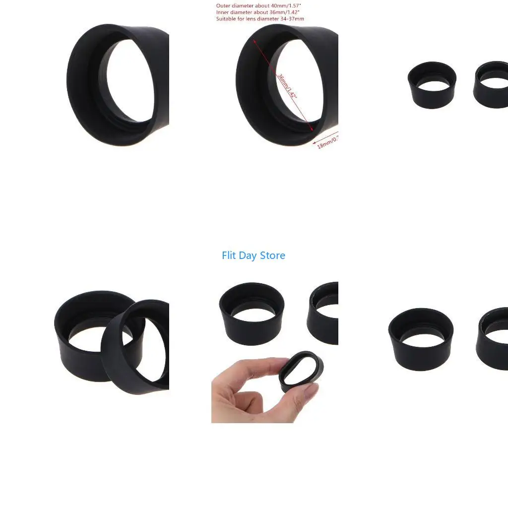 F92C paire d'oculaire en caoutchouc souple, des yeux, tasse, couvercle d'oculaire pour jumelles