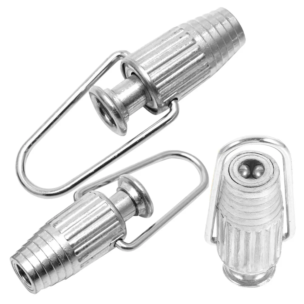 3Pcs Aluminum Clothesline Tensioner Sturdy Wire Rope Tightener for Laundry Drying Lines Spring Loaded Fastener Rust Proof Design