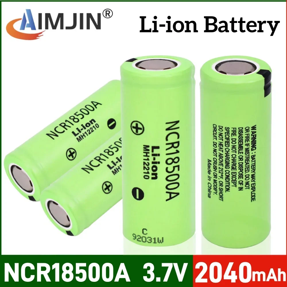 

New 100% Original High-Quality For Panasonic NCR18500A 3.7V 2040mAh Suitable for Toy flashlight etc battery replace