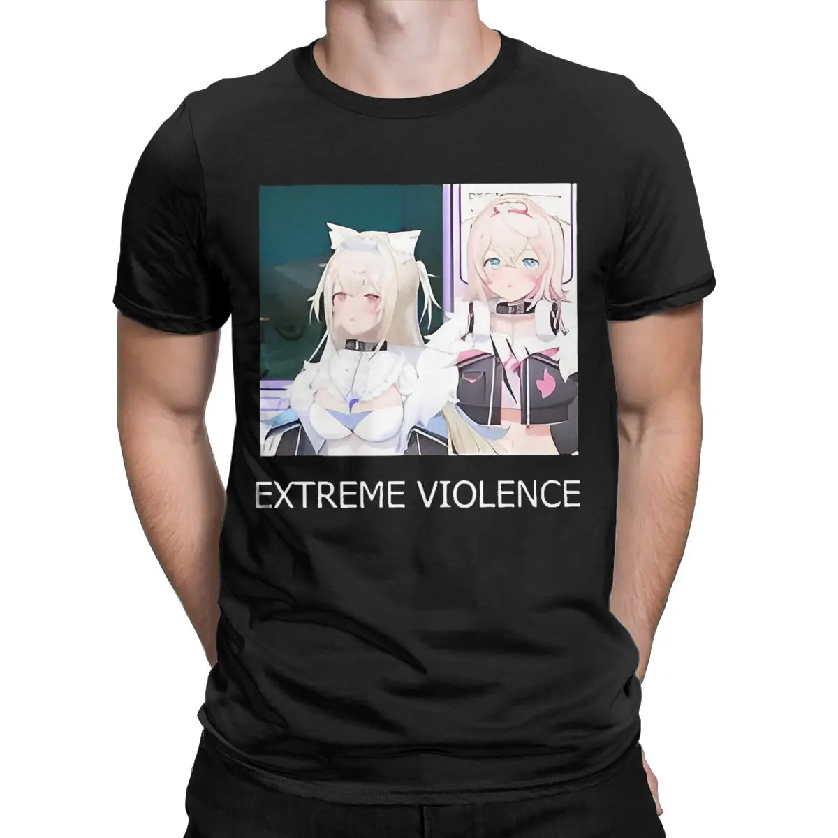 Summer FuwaMoco Extreme Violence Men Women T Shirts Apparel Funny Tees T-Shirts 100% Cotton Gift Clothing