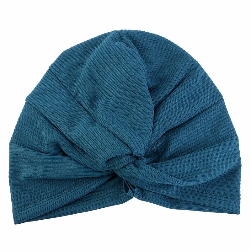 Boné de Chemo Twist Knot para Mulheres Muçulmanas, Chapéu de Câncer, Chapéu Turbante, Boné, Lenço, Envoltório, Gorros Indianos, Skullies, Árabe, Islã