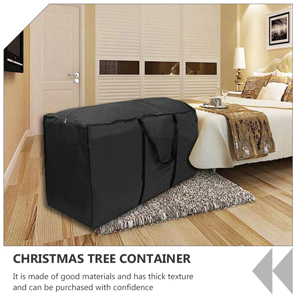 

1pc Christmas Tree Storage Bag Waterproof Organizer Xmas Tree Container Double Handles Large Opening Full Zipper