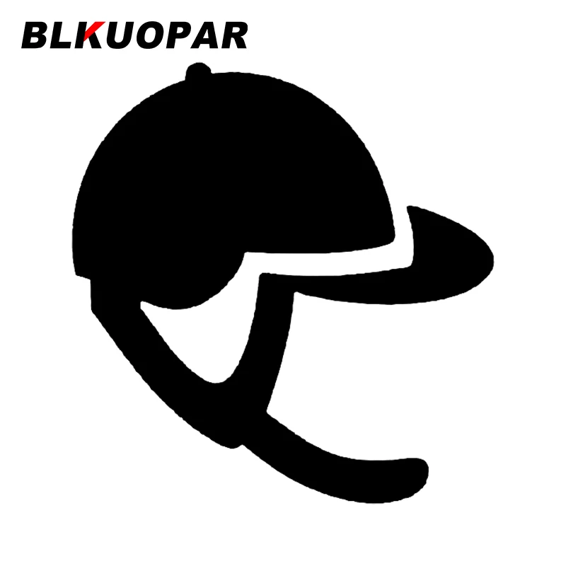 

BLKUOPAR for Equestrian Helmet Car Stickers Sunscreen Occlusion Scratch Personality Decals Creative Die Cut Trunk Car Styling