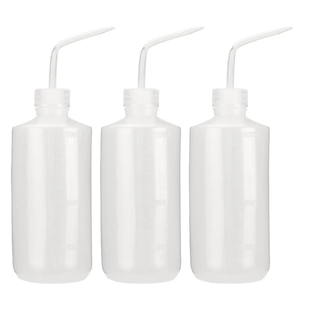 

3 Pcs Green Algae Bottles Tattooing Water Containers Small Squirt Multi-function Washing Cleaning Tools Kitchen Bar Supplies