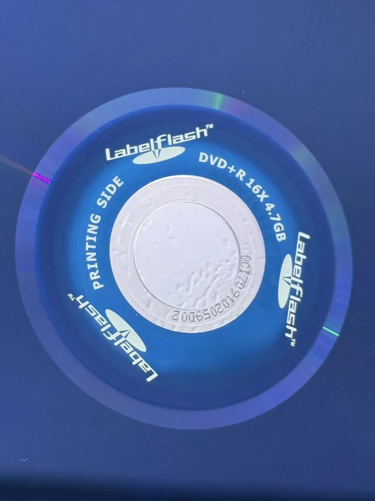 Wholesale 5 discs Less than 0.3% Defect Rate Labelflash 4.7 GB Blank Blue DVD+R Disc