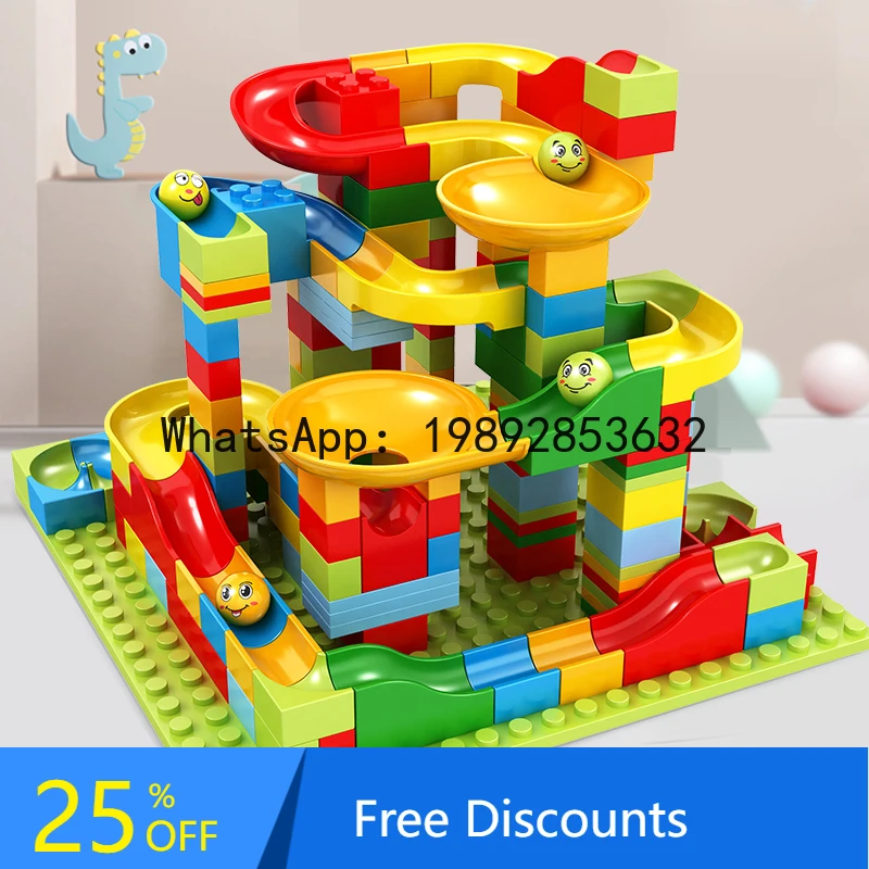 Blocks Toy Assembly Educational Multi-Functional Large and Small Particles Slide Enlightenment Intelligence Development