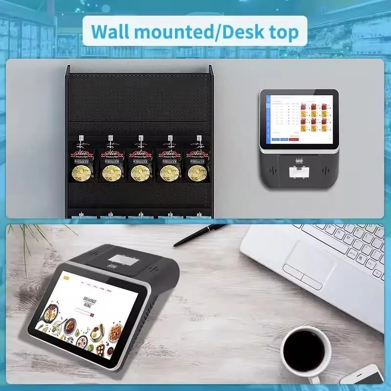 8 Inch Price Checker Barcode Scanner, 1D/2D Reader, HD Touch Screen, WiFi, RJ45 LAN Supported, Convenient Wall Mounted·Hot Sale