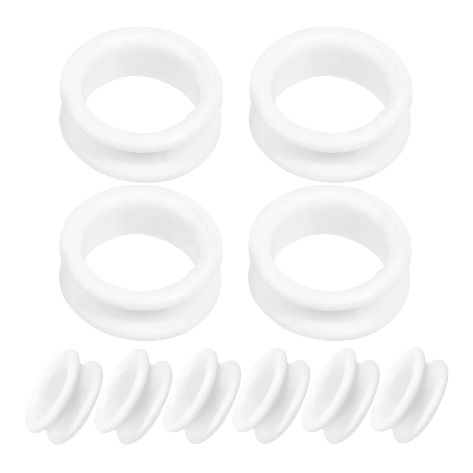 

10Pcs Silicone Finger Rings Scissor Inserts Flexible Soft Protective Rings for Grooming Hairdressing Scissors Non-Slip Durable