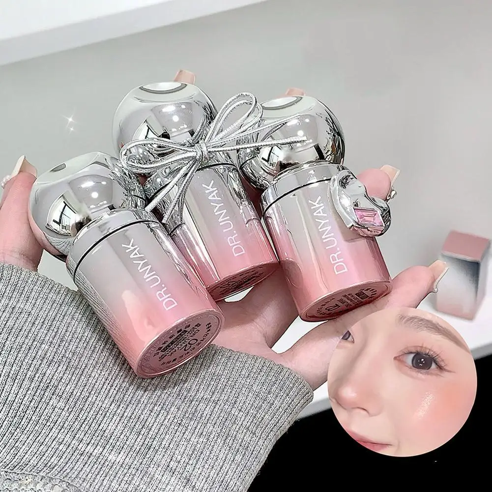 리퀴드 블러셔 피치 젤리 컬러 파우더 내추럴 지속력 있는 밝은 얼굴 윤곽 블러쉬 틴트 메이크업 치크 페이스 블러쉬 메이크업