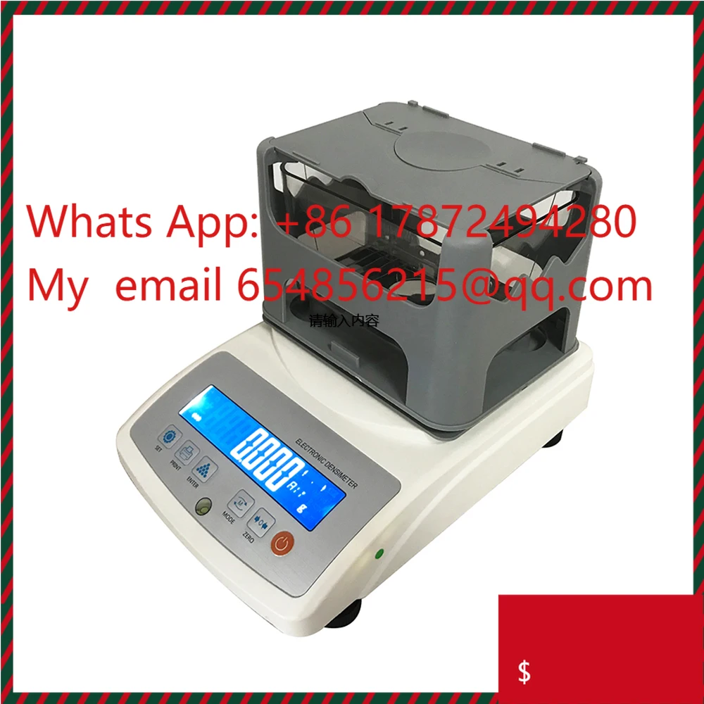 High Precision Electronic Densimeter Gold Density Meter Balance with Large LCD
