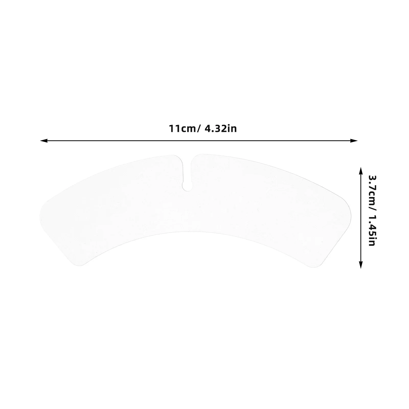 100 Uds. Soportes de plástico para cuello de camisa, fijación firme para camisas de vestir para hombres, extensores de camisas
