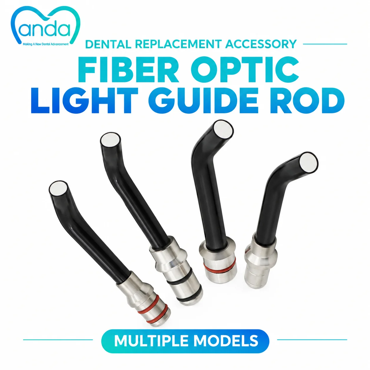 Dental Fiber Optic Light Guide Rod Replacement Lamp Head 1pc Light Guide Accessory for Curing Machine