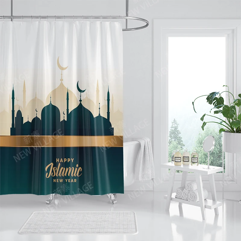 Home shower curtains for bathroom waterproof fabric bathroom Curtains castle Magic and Moon modern shower curtain180x200 240x200