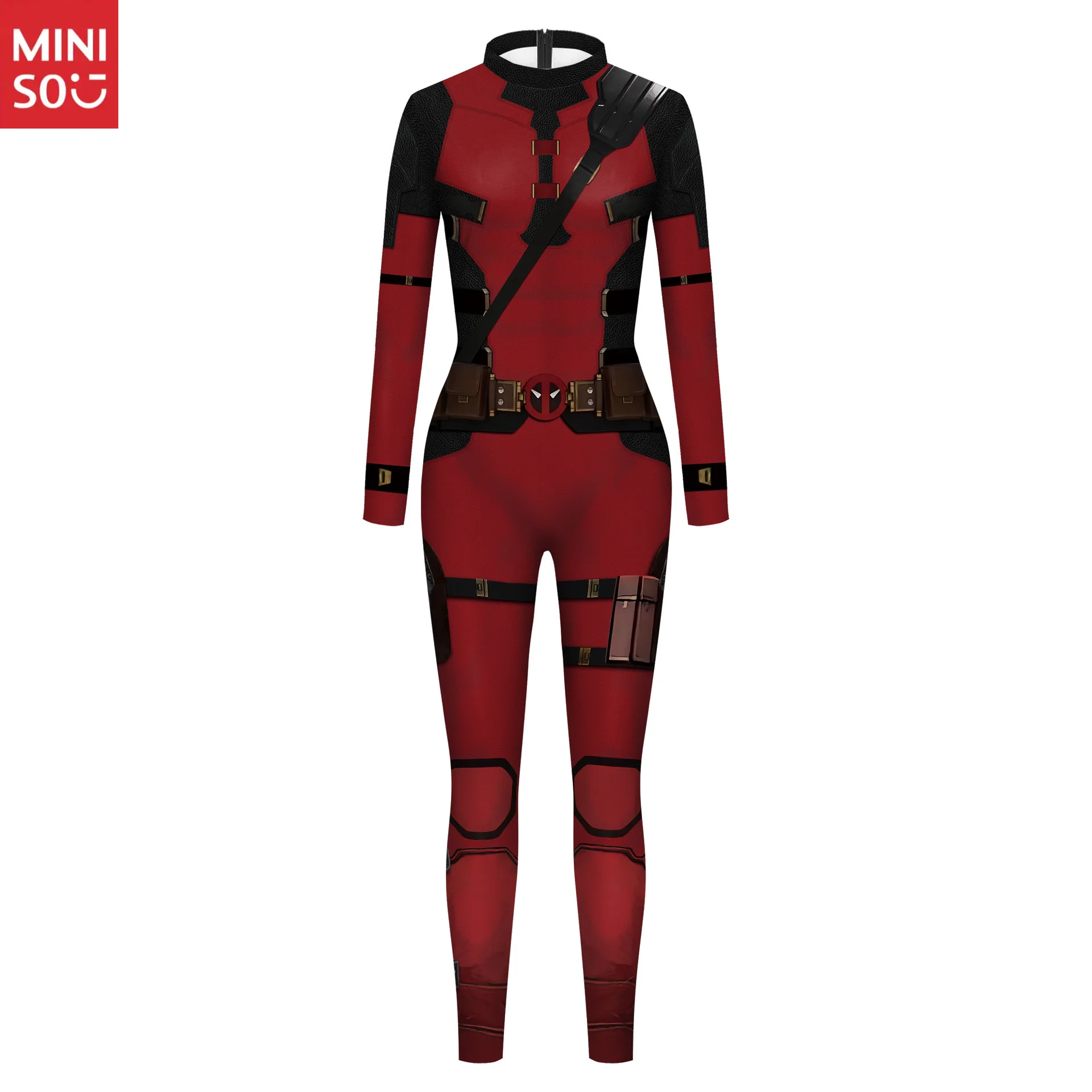 أزياء الهالوين للبالغين، أزياء مارفل، أزياء ديدبول ولفيرين للعب، بدلة نحيفة #3