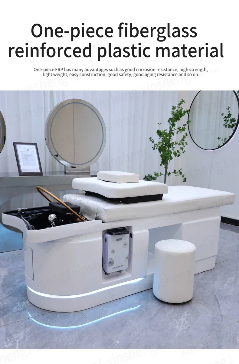 XinSheng 2025 Salon-Massage-Shampoo-Liege, Kopf-SPA-Haarwasch-Ausrüstung, Schönheitspflege-Couch, Sofa-Kissen, Gewerbliche Möbel – Detail 8