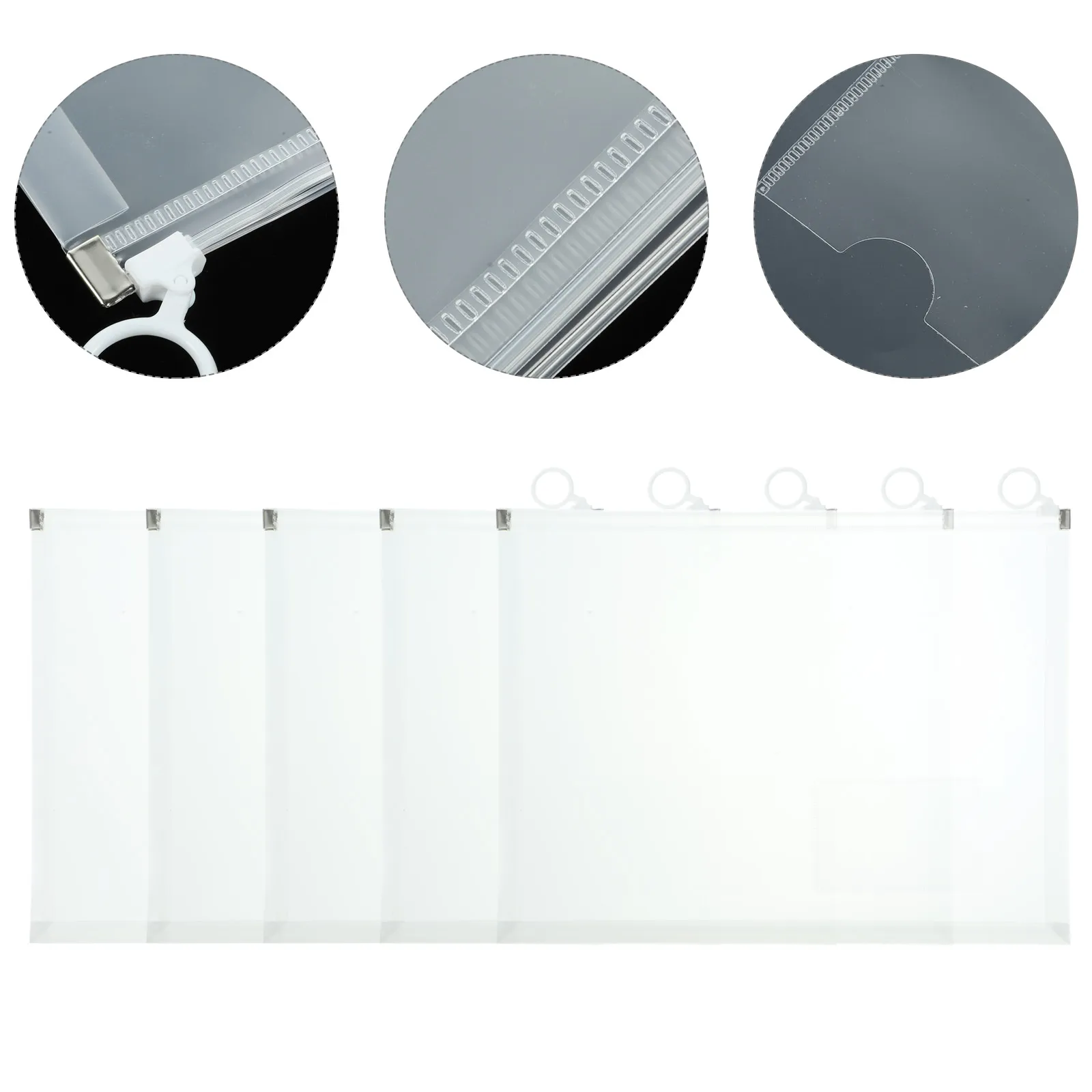 

5pcs Transparent File Pockets A4 Size Pp Material Document Storage Bags For Office Clear File Holders Thick