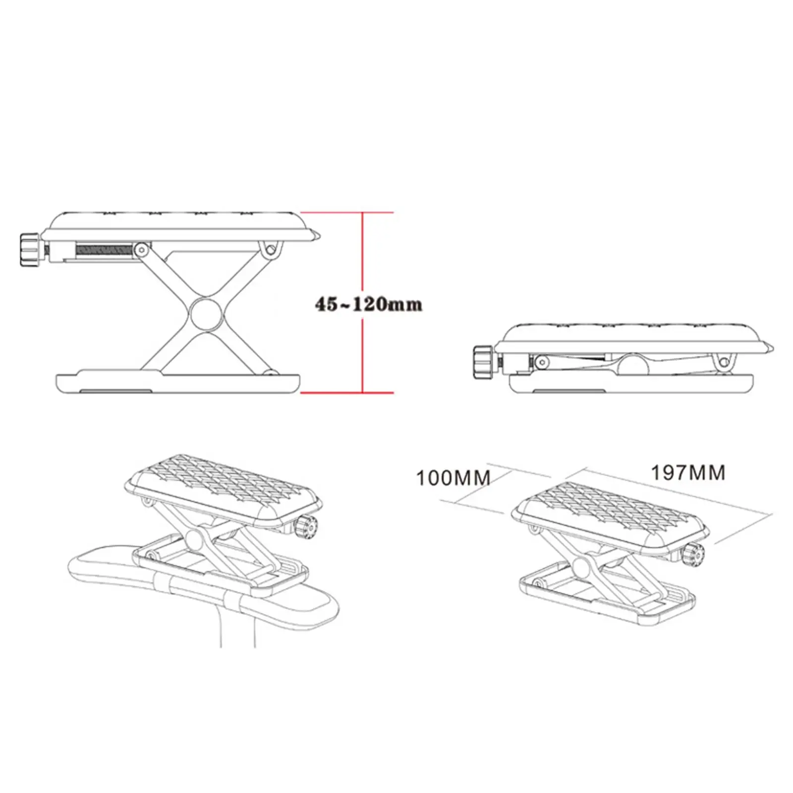 Adjustable Height Desk Chair Arm Made of Quality Memory Foam Durable Effectively Protect Your Chair from Stains Wrist Rest